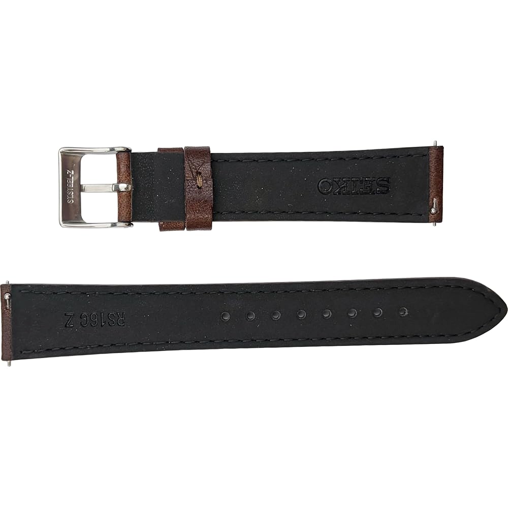 Seiko Smart Change Men's Watch Band 18mm 20mm Buffalo Leather Black Brown Genuine