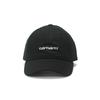 Carhartt WIP CANVAS SCRIPT CAP I028876 White X Black Free Size