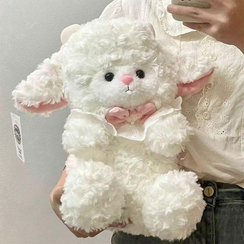 Cartoon Sheep Plush Doll Fluffy Animal Fluffty Doll Creative Lamb Plush Toy  Christmas Toy