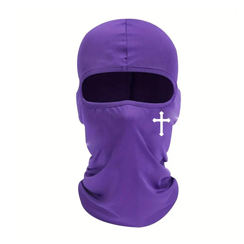 1Pcs Cross Riding Helmet Headgear Breathable Black Balaclava Face Mask Moisture Wicking For Cycling Hiking Outdoor Headgear