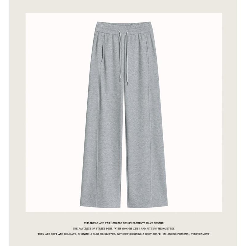 DIMANAF 2025 Autumn Winter Plus Size Women Pants Knitted Lady Long Pants Oversized Loose Casual Bottoms Thick