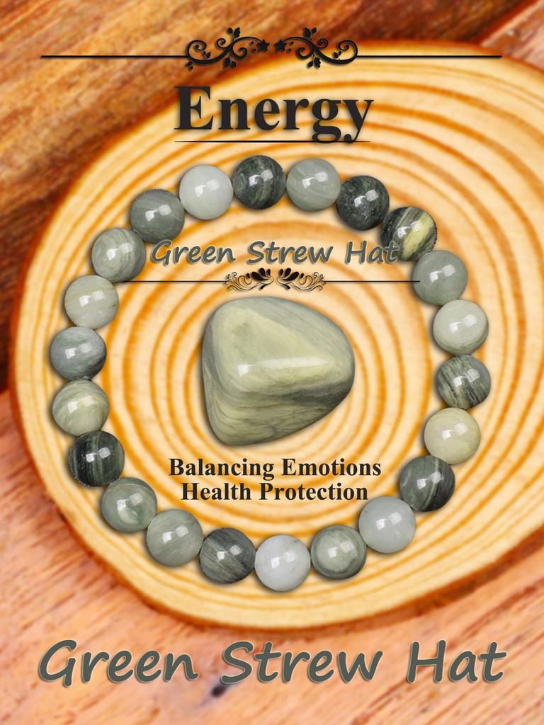 Real Natural Labradorite Stone Bead Bracelet Men Women Vintage Black Flash Stone Bracelet with Original Natural Crystal Gift