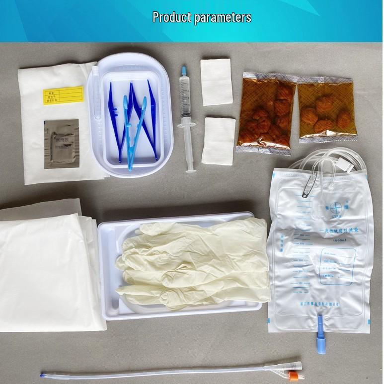 Shida Doppellumen-Silikon-Blasenkatheter-Set für ältere Männer & Frauen, Steril & Einweg