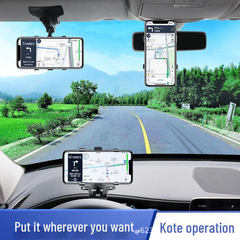 

Universal Car Phone Mount with Suction Cup, Air Vent, and Dashboard Support