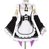 [milky time] Re:Zero Rem Ram Re:Zero - Starting Life in Another World Cosplay Halloween Maid (Rem, M) with Wig