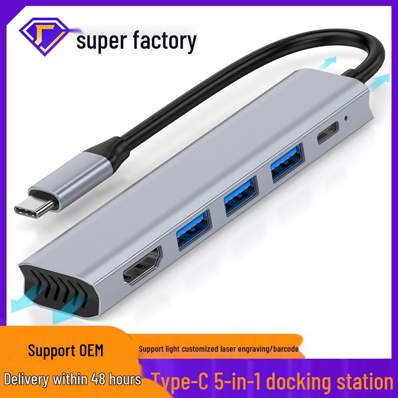 USB-C Docking Station: HDMI, Card Reader, Laptop Expansion Dock, USB Hub