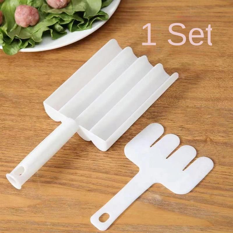 

Силиановый артефакт для приготовления рисово-мясных пельменей, кухонный инструмент для прессования рыбных шариков, мясных шариков, креветочных шариков 1pcs разноцветный