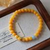 Elegant Chinese Minimalist Turquoise Beaded Bracelet for Women - High-End Retro Fashion