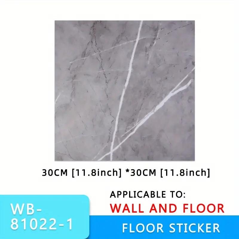 Wall Sticker Self Adhesive Waterproof PVC Tiles Floor Stickers Marble Bathroom Living Room Bedroom Ground Thick Wallpapers
