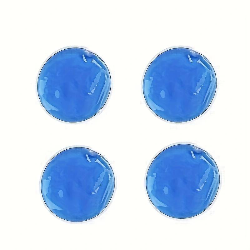 1/2/4PCS Reusable Gel Eye Mask for Hot/Cold Compress - Multi-Use Round Ice Pack for Eyes & Body, Portable Relief