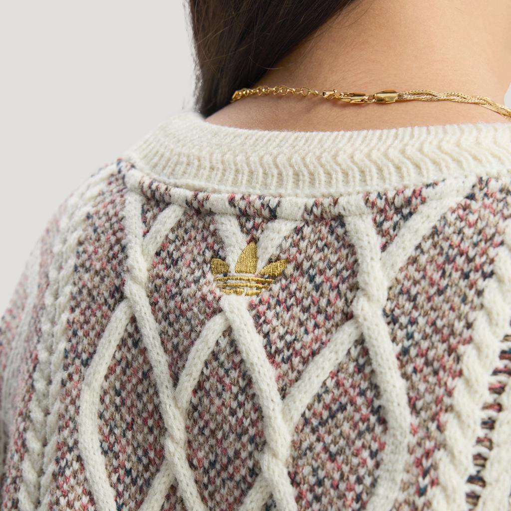 adidas Originals FW25 Sweatshirt CNY New Year Edition Sport Loose Striped Knit Long Sleeve Sweater Unisex Sweater KT0692