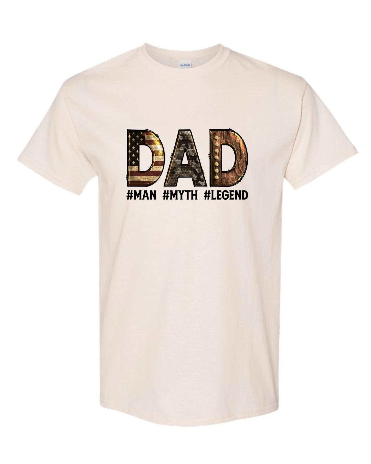 BEST DAD EVER Sand color T-Shirt Fathers Day Gift at all Times L