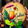 Vintage Tropical Metal Round Wall Sign 2D Retro Bar Cafe Home Kitchen Decor Tin Plate Cool Drink Summer Theme Art