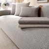 Solid Color New Cotton And Linen Sofa Cushion, Simple And High-End Sofa Cover, Universal Non-Slip Backrest Cover Cloth Towel For All Seasons