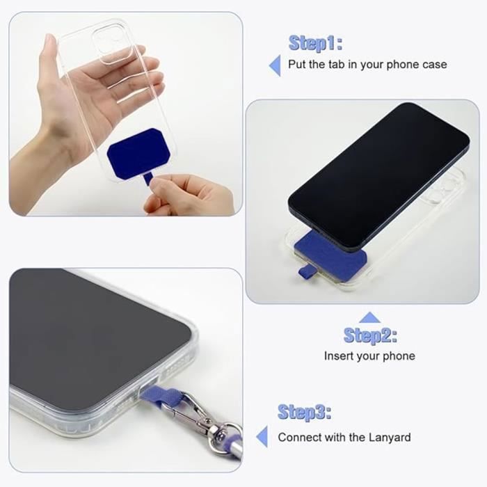 Cordon Universel - E.F.CONNECTION - 160cm - Bleu Marine - Filaire - Compatible Téléphones Portables