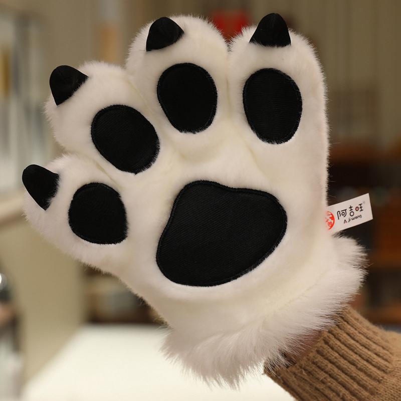 Non-Toxic 25Cm Animal Claws Gloves Soft Stuffed Plush Toys Dog Bear Tiger Paws Plush Gloves Cosplay Costume Pograpy Props Charm Gifts