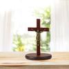 Figurine Sculpture Jesus Cross, Gift From The Prayer Religious Statue, Office Ornament, for