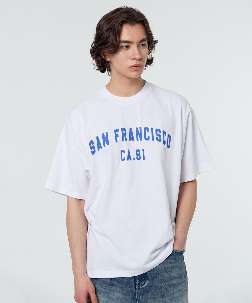 PAPERBOY San Francisco 91 Short Sleeve T-Shirt - White
