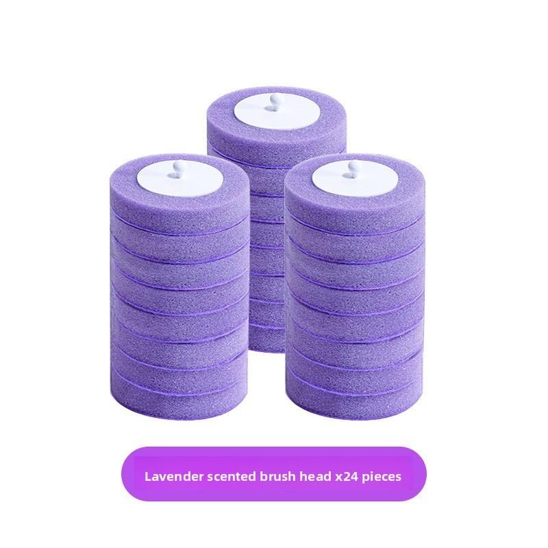 Sponge Disposable Household Toilet Brush Replacement Heads With Fragrance Set
