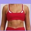 Nude Feeling Double Strap Yoga Bra With Chest Pad For Fitness And Sport Activities