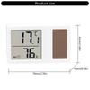 Thermometer Hygrometer Solarbetrieben Desktop Temperatur Feuchtigkeit Messgerät Messgerät für Innen Babyzimmer Büro