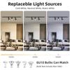 Led Track Light Replaceable GU10 Bulb Track Lamp 110v 220v for Clothing Shop Store Kitchen Living Room Decor Spotlight Lighting