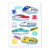 Un Doudou Baby Half Towel JR Gauze Pile JR8700 Blanket, Blanket, 100x140cm, Shinkansen, Outer, Backing, 100% Cotton,