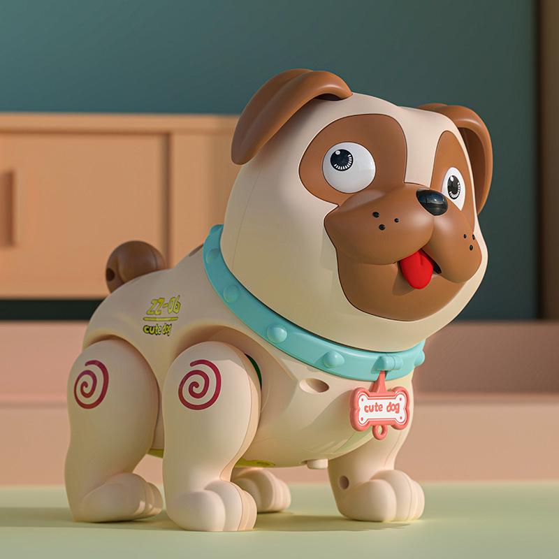 

Kids Cute Singing and Dancing Pug Toy Dog with Spray and Fart Features