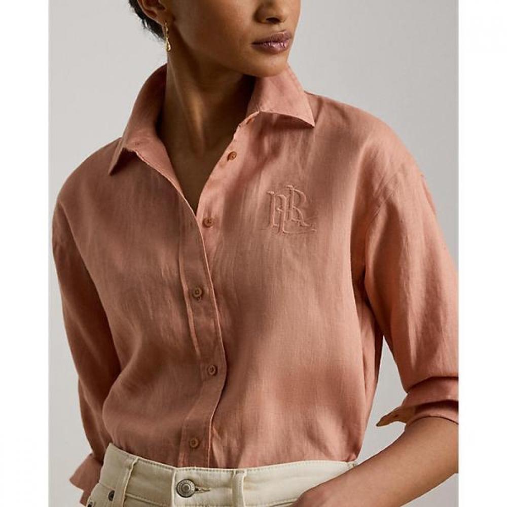 Lauren Ralph Lauren Relaxed Fit Linen Shirt Wmlrshts6820572650