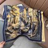 Sense of design Water town literary style retro thickened oil painting scarf Women's imitation cashmere light luxury dual-purpose scarf Shawl