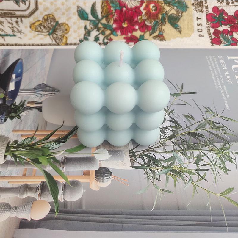 Nordic Ins Style Aromatherapy Candle Creative Rubik's Cube Shape Home Decoration Small Rubik's Cube Home Fragrance Christmas