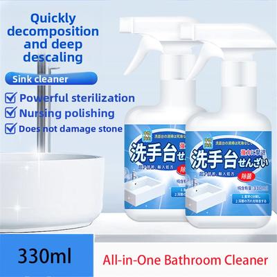 500ml Spray do czyszczenia łazienki Silny środek do usuwania kamienia z umywalki Kran i lustro Ceramiczna umywalka Odplamiacz
