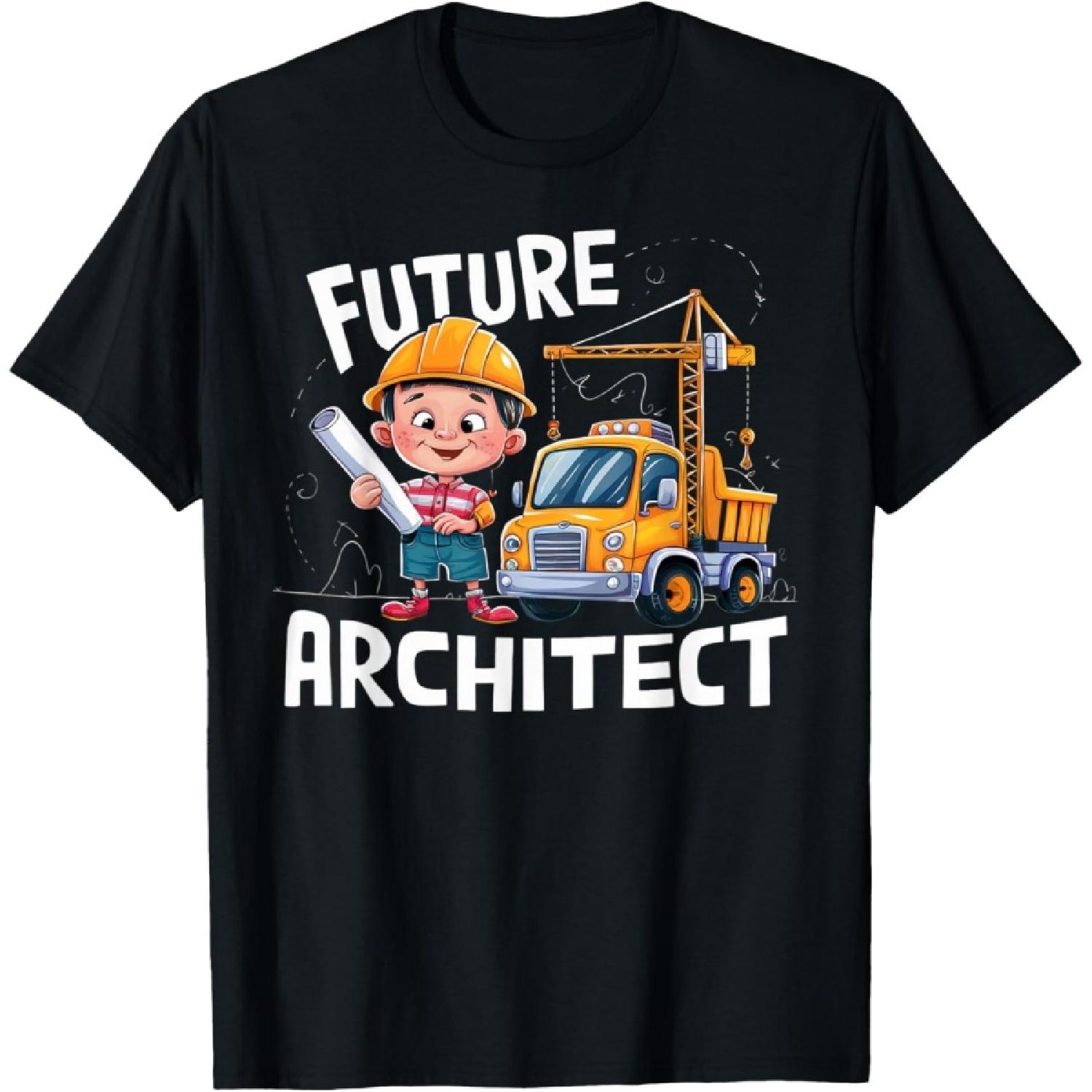 Future Architect Costume Pretend Play Kids Design T-Shirt S