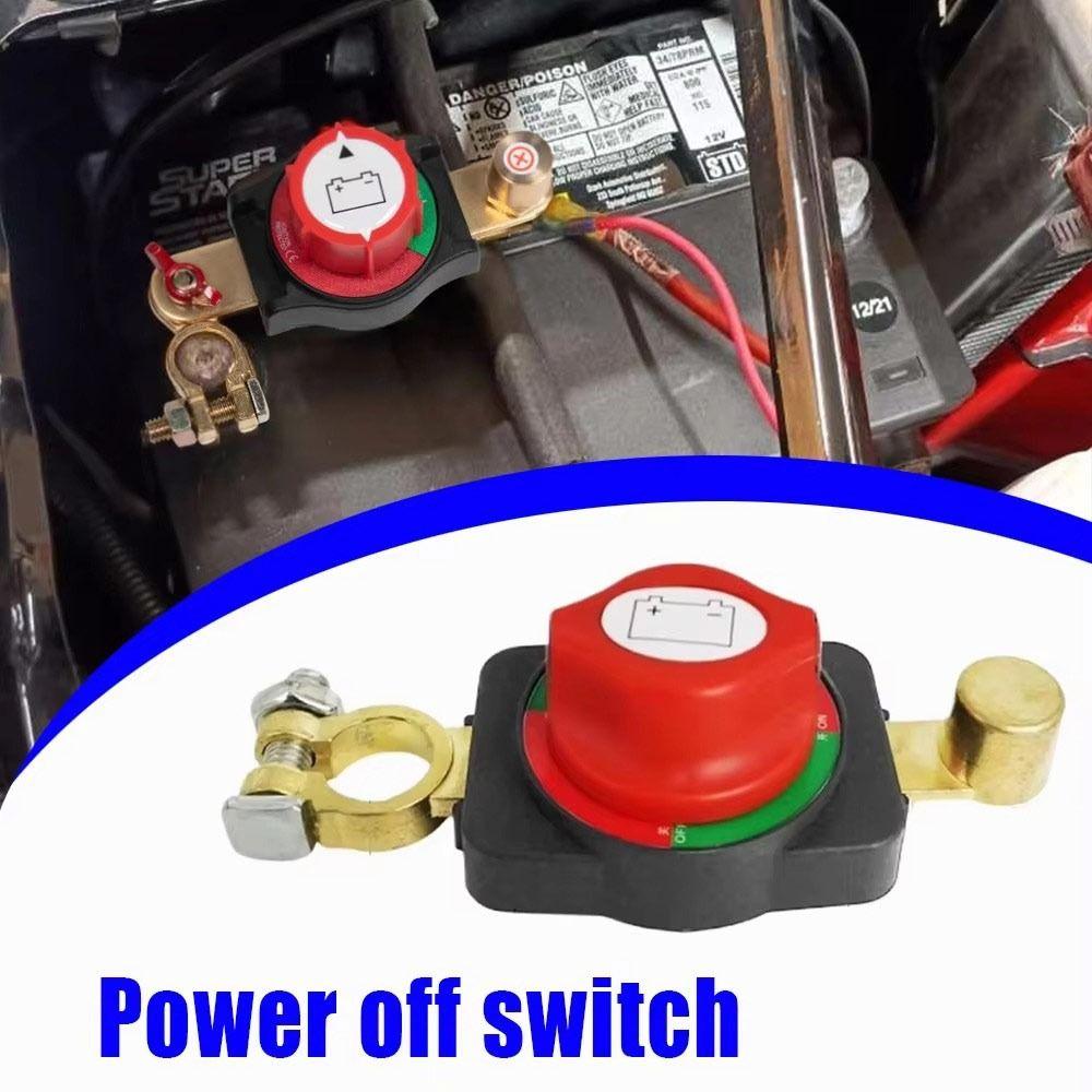 Durable Top Post Battery Disconnect Switch On/Off Waterproof Battery Isolator 12-24V Circuit Breaker Parts For Cars/Rvs/Boats