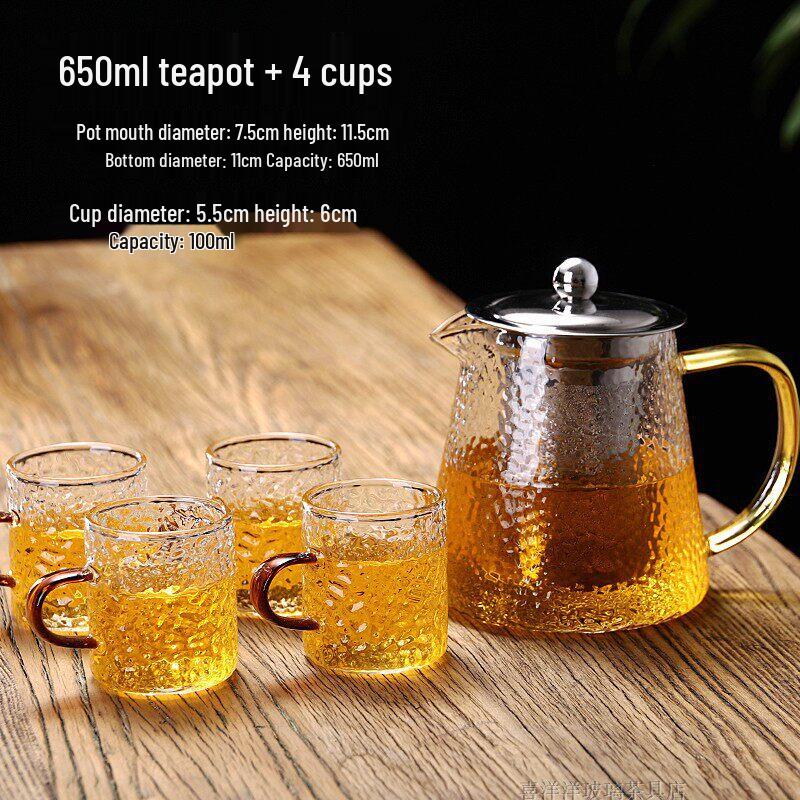 Qiwei Heat-Resistant Glass Teapot Set