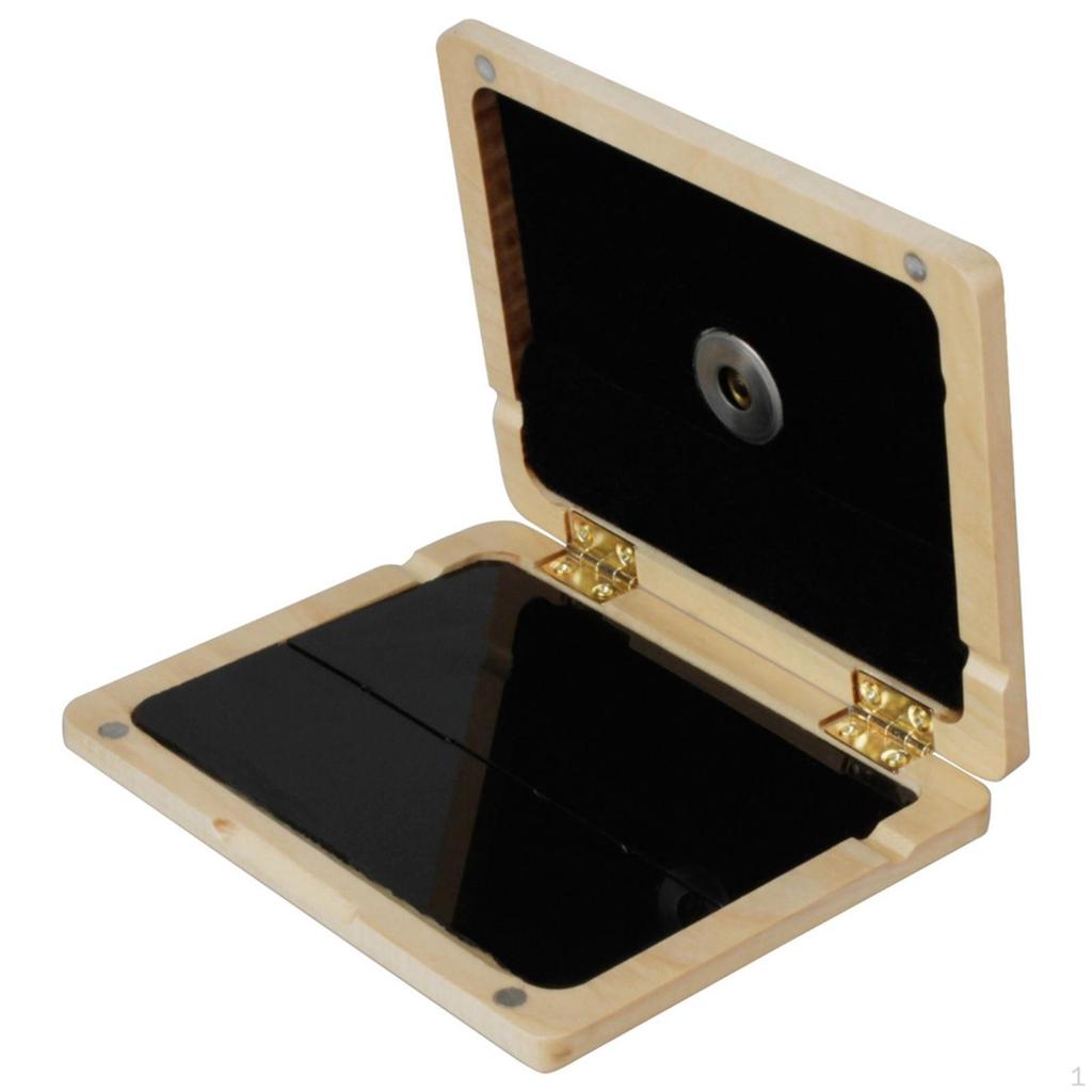 Cane Case with Humidity Gauge Wooden Storage Box Portable for Travel