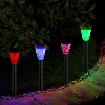 Solar Color-changing LED Outdoor Waterproof Lamp Power Yard Garden Light Voguish