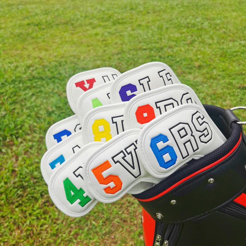 Korean Fine Embroidery Golf Club Iron Head Covers