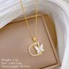 Multi-Element Style Copper Micro-Inlaid Necklace Combination Female Real Gold Electroplated Exquisite Collarbone Chain