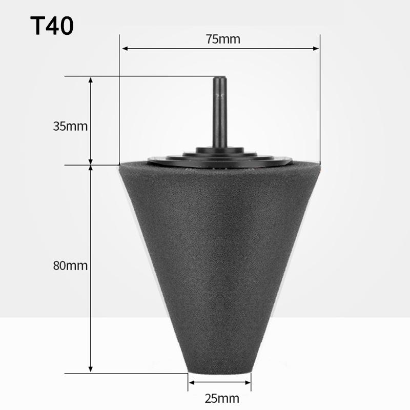 Auto Radnaben Polierschaft Polierschwamm Power Konische Polierschwamm-Scheibe für Automobil-Reifennabe Auto Schwamm Auto Gadget