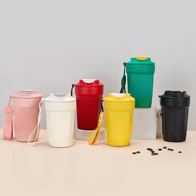 High-value 316 Stainless Steel Coffee Cup Online Celebrity Octagonal Cup Portable European-style Hand-held Thermos Cup for Female Lovers.