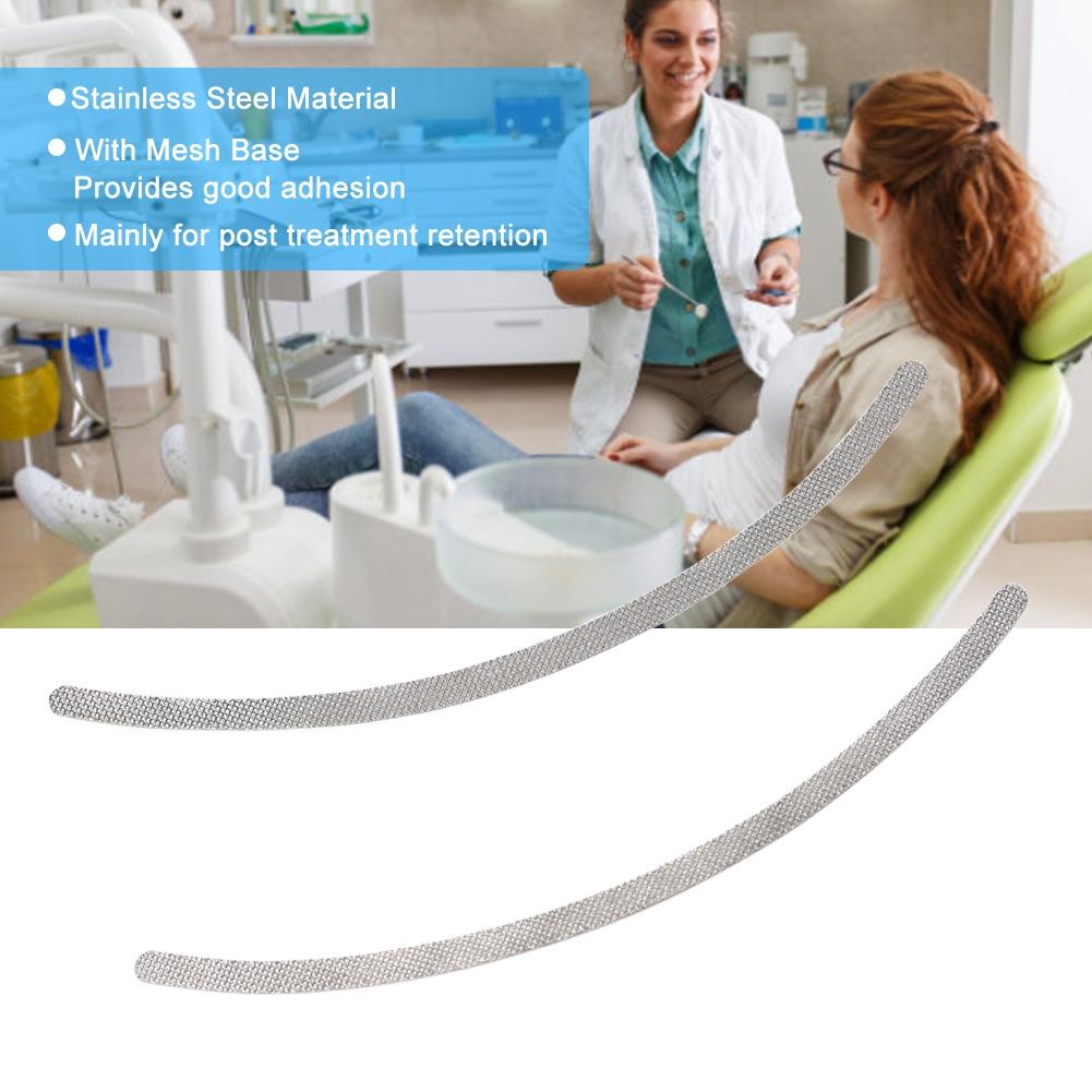 2Pcs/set Professional Dental Orthodontic Lingual Retainers with Mesh Base Universal Dental Tool