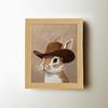 Yousheng Decorative Painting Vivid Appearance Cowboy Duck Rabbit Bear Series Animal Decoration Painting Animal Artwork Painting Home Decor
