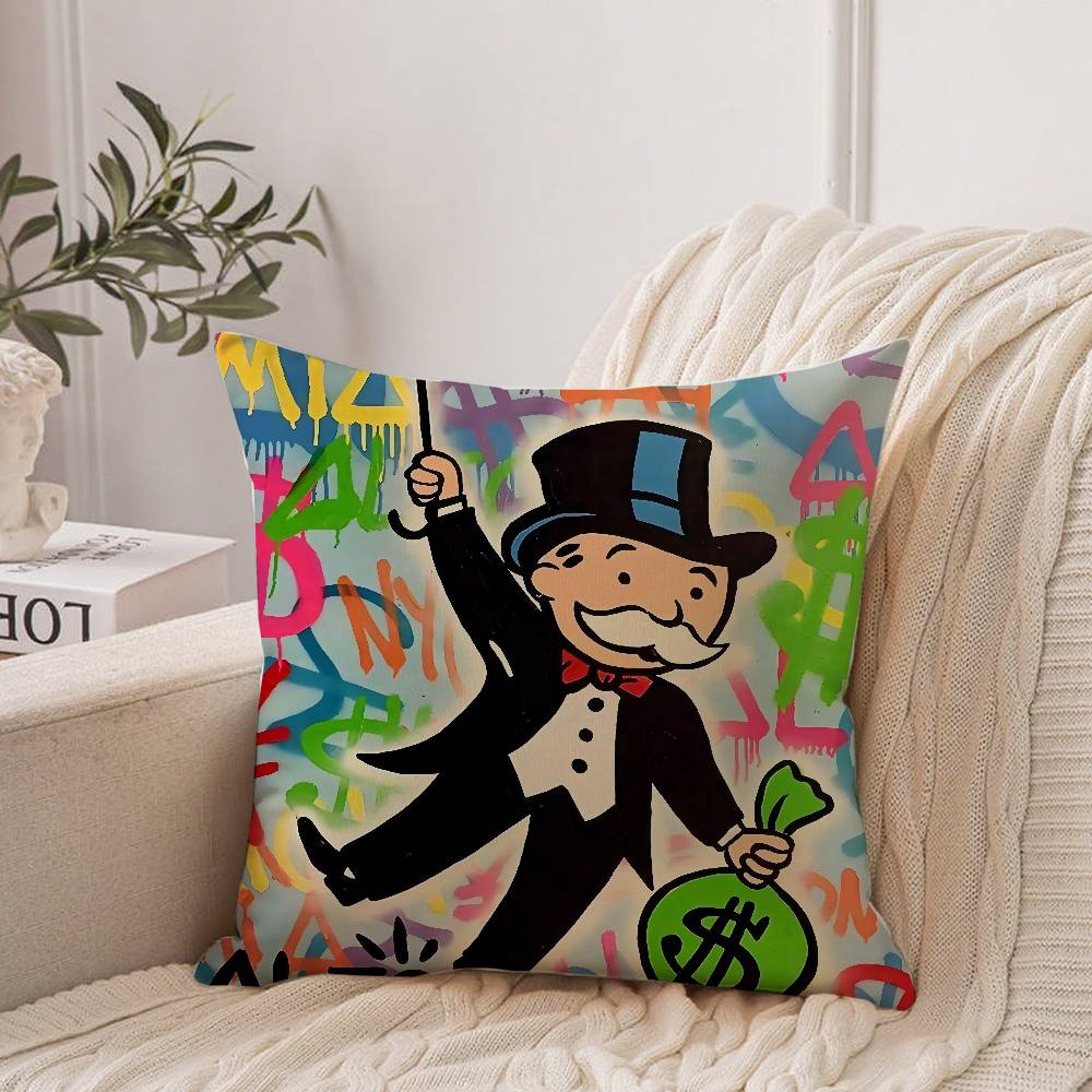 Game M-MonopolyS Pillow Case Home Decor Throw For Sofa Bed Car Room Decor Gift Idea