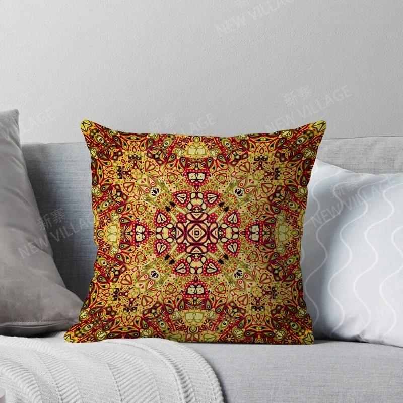 Herbstliche Heimdeko Herbst Wohnzimmer Überwurf Kissenbezug Sofa Boho Kissenbezug Marokko