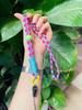 New mobile phone lanyard adjustable neck anti-lost wrist rope keychain handwoven rope two-color long rope hand rope