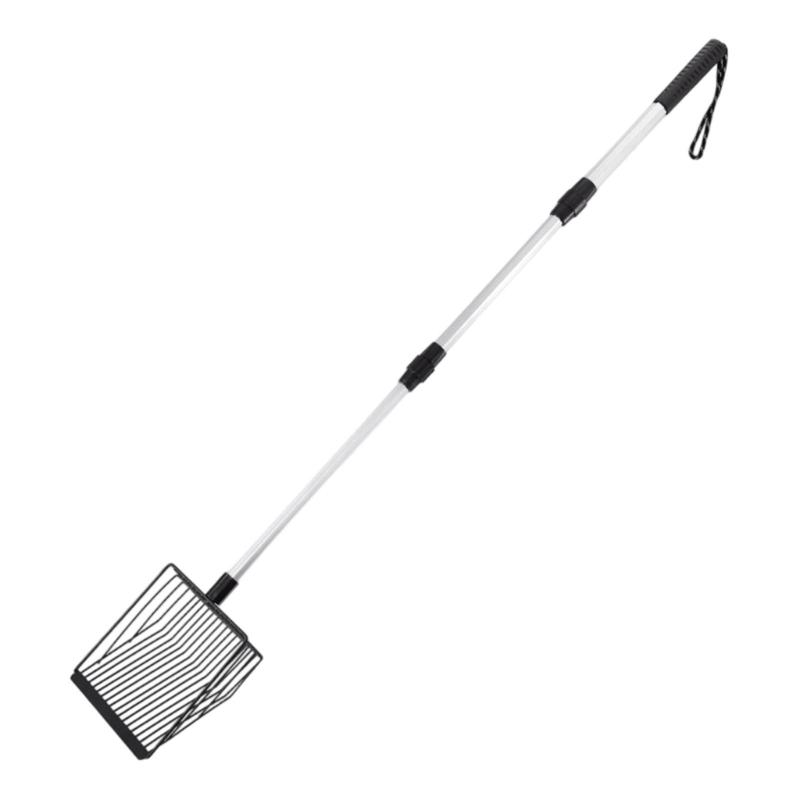 

Large Cats Litter Scoops Metal Scoops for Kittens Litter Box Hollow Poop Sifter Deep Shovel Litter Box Cleaner чорний