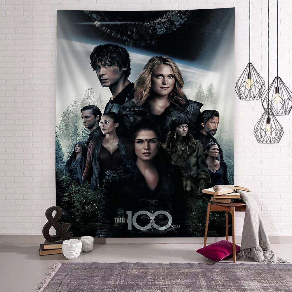 The 100 Tv Series Anime Hanging Bohemian Tapestry Home Decoration Hippie Bohemian Decoration Divination Wall Hanging Home Decor