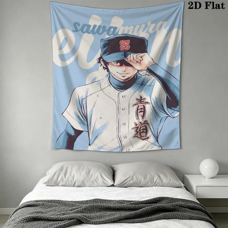 Ace of Diamond Wall Tapestry Aesthetic Wall Hanging Printed Fabric Blanket Decorative Tapestries for Bedroom Living Room Home Decor