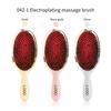 Rose Gold and Silver Metallic Finish Custom Logo ABS Nylon Teeth Boar Bristle Air Cushion Durable Extension Hair Brush
